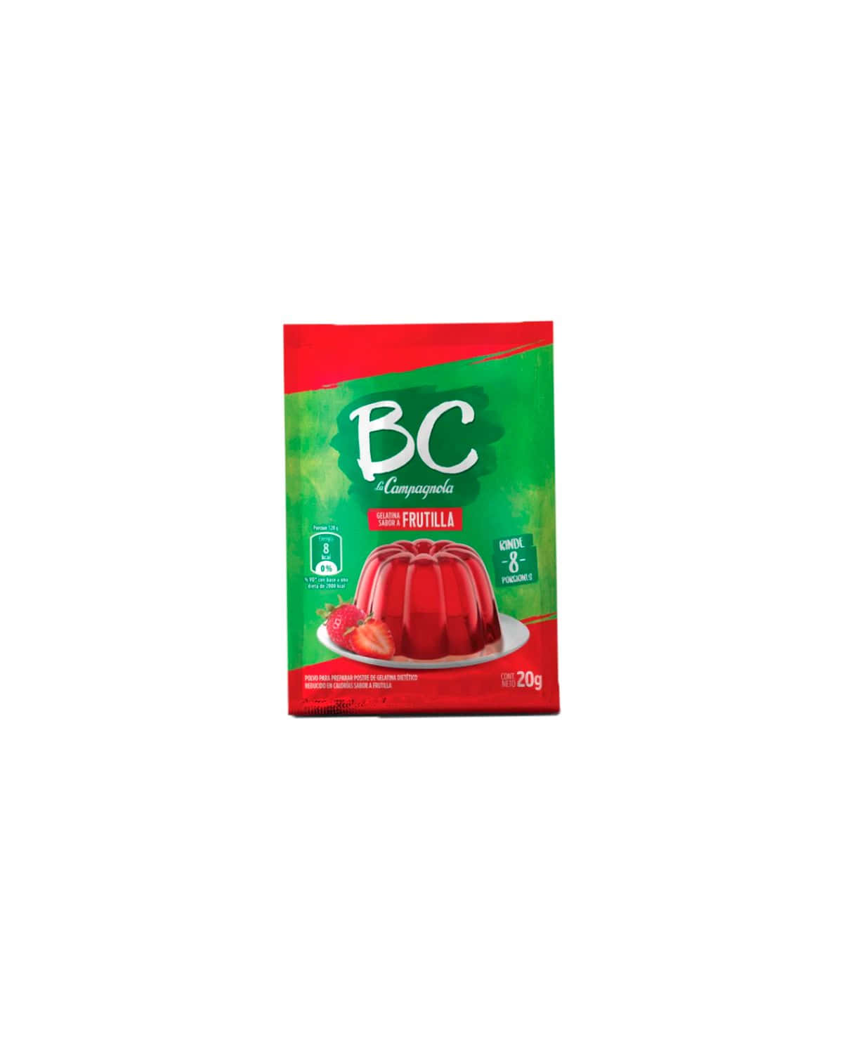 Gelatina BC La Campagnola Frutilla 20 Gr